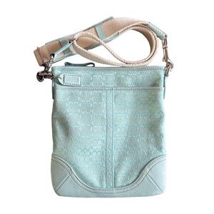 Coach Signature Jacquard Swingpack Light Blue (Y2K)